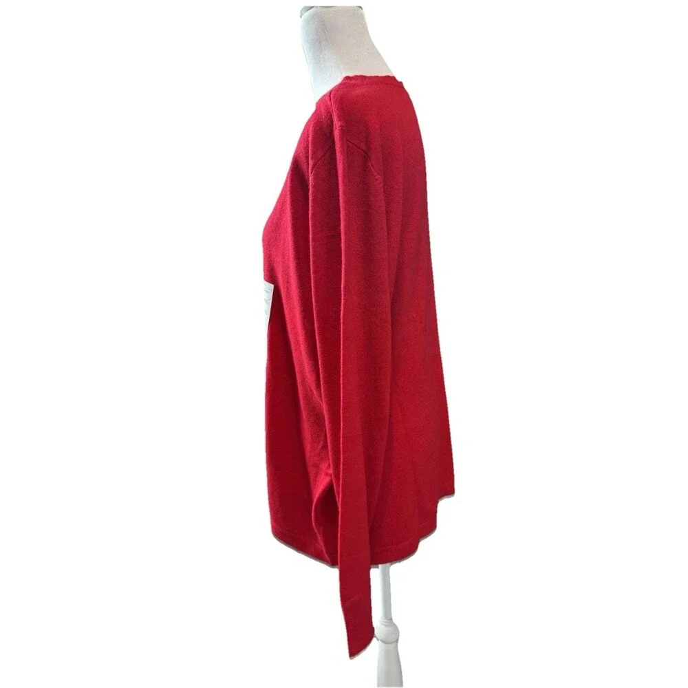 Croft & Barrow Sweater size XXL Red Extra Soft New With Tags Women's